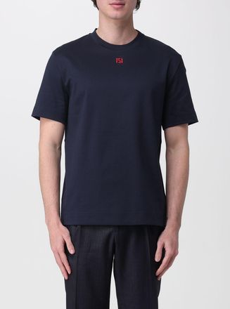 Fendi T-shirt in cotone con logo Fendi