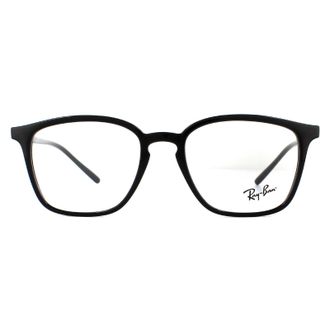 Ray-Ban Square Black Unisex Women Glasses Frames - One Size