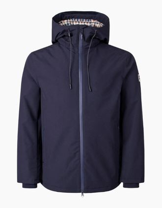 Aquascutum Mens Aquascutum Active Shell Active Mid Parka Navy Blue Jacket - Size: 44/Regular