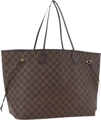 Louis Vuitton Pre-owned Tote Bags, female, Brown, Size: ONE SIZE Pre-owned Damier Ebene Canvas Tote Bag