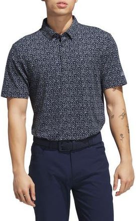 adidas Golf Micro Geometric Polo in Collegiate Navy/Grey Heather at Nordstrom Rack, Size Medium