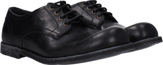 Dolce & Gabbana Mens Black Leather Oxfords And Derbies Shoe