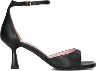 Notre-V Schoenen, Dames, Zwart, 38 EU, Leer, Elegante Zwarte Sandalen