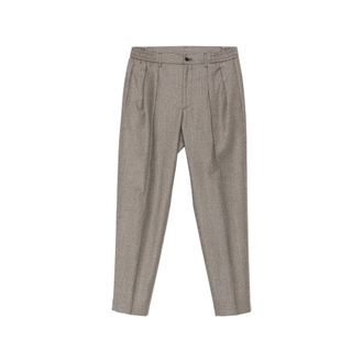 Tagliatore Houndstooth Pleated Trousers