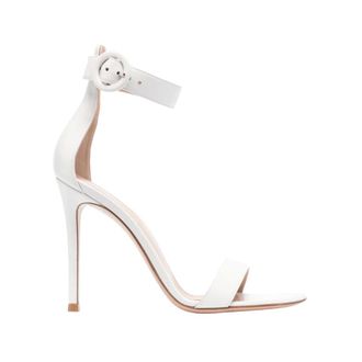 Gianvito Rossi Portofino 105mm Leren Sandalen - Dames - Schoenen - Wit - Maat: 39 1/2 EU Leer