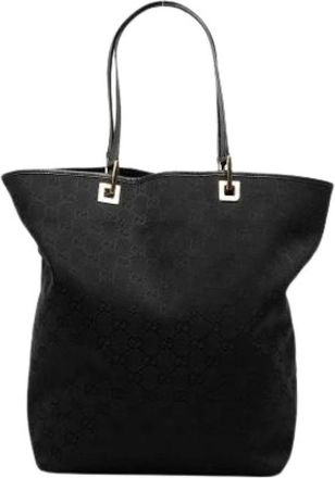 Gucci Pre-owned Vintage Tote Bag - Dames - Vintage Shopper - Zwart - ONE Size - Leer - Vintage