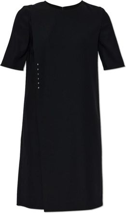 Emporio Armani Pliss&eacute; Jurk - Dames - Korte kleedjes - Zwart - M - Kleedjes