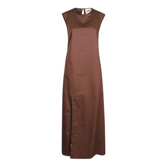 Crida Milano Maxi Dresses, female, Brown, Size: XS/S Crida Dresses Brown