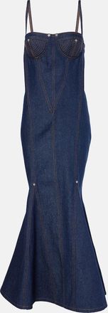 Jean Paul Gaultier Denim maxi dress