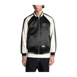 Evisu Giacca Souvenir con Ricamo di Balena - - Jackets - Uomo - Nero - XL