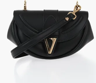 Versace Borsa a Spalla in Pelle VIRTUS con Tracolla Removibile Versace