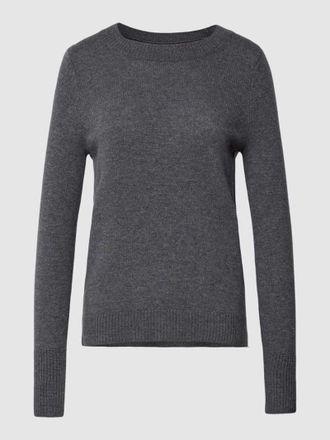 Christian Berg Strickpullover mit Rundhalsausschnitt in Anthrazit Melange, Gr&ouml;&szlig;e 42