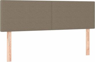 vidaXL Cabecero Con Led De Tela Gris Taupe 144x5x78/88 Cm Vidaxl