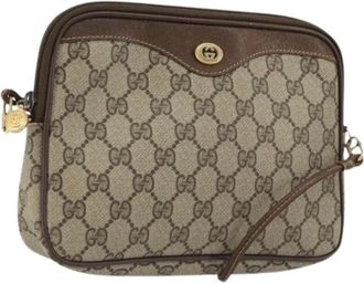 Gucci Pre-owned Cross Body Bags, female, Beige, Size: ONE SIZE Pre-owned Vintage GG Shoulder Bag