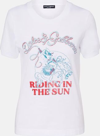 Dolce & Gabbana Printed cotton jersey T-shirt