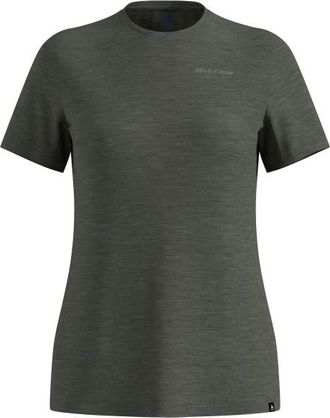Odlo X Pow Merino Tencel T-Shirt Crew Neck S/S Merinoshirt für Damen | grau
