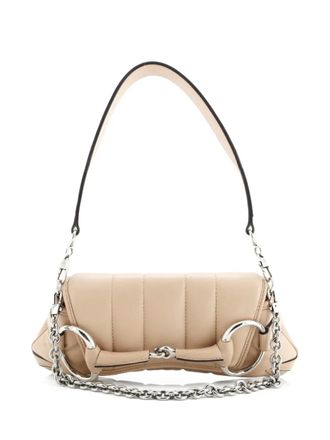 Gucci Horsebit Chain Vertical Quilted Leather Small shoulder bag - Neutrals