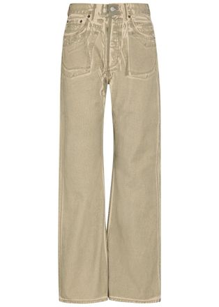 Acne Studios Two-toned Wide-leg Jeans - Sage - 34 (UK6 / XS)