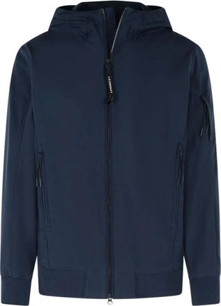 C.P. Company Total Eclipse Shell-r Hooded Lens Jacket - Heren - Bomber jackets - Blauw - S - Polyester - Jassen