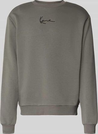 Karl Kani Regular Fit Sweatshirt mit Logo-Stitching Modell Essential in Anthrazit, Größe XXL