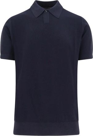 HUGO BOSS Polo shirt van scheerwol - Heren - Polos - Blauw - M - Wol - Tops