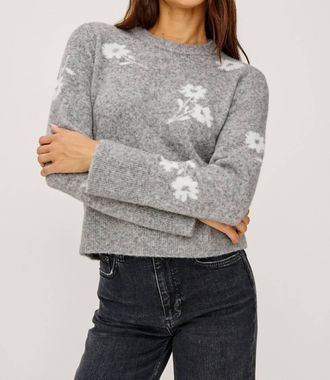Rails Anise Floral Print Sweater In Heather Floral