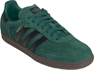 adidas Gender Inclusive Samba OG Sneaker in Green/core Black/gum5 at Nordstrom, Size 14
