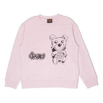 Drew House Theodore Sketch Crewneck Sweatshirt Pale Pink DR-FW21-008