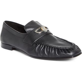Christian Louboutin Mocallista Penny Loafer in Black/Black at Nordstrom, Size 10.5Us