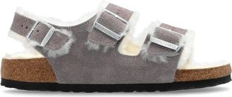 Birkenstock Low-Top Sneaker - Milano Shearling Sandals - Gr. 39 (EU) - in Grau - für Damen