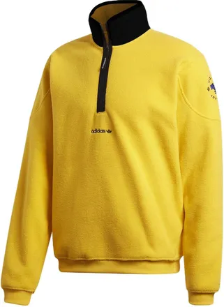 adidas originals Adv Archive Hz Retro Half Zipper Sports Long Sleeves Yellow GD5583