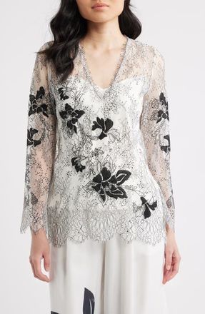 Kobi Halperin Devyn Top in White/Black at Nordstrom, Size Xx-Large