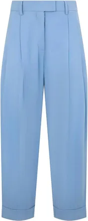 Moorer Ruth Trousers - female - Moorer - Tapered Trousers - Blue - XS - Trousers