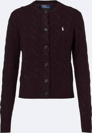 Polo Ralph Lauren Cardigan in lana e cashmere a trecce