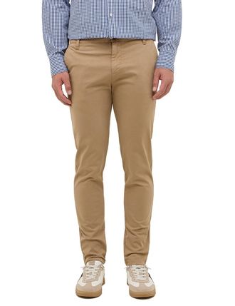Mustang 5-Pocket-Hose MUSTANG Herren Style Daytona Chino, Herren, Gr. 29, L&auml;nge 32, braun (3142 hellbraun), Twill, 97% Baumwolle, 3% Elasthan, unifarben, slim