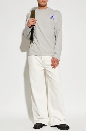 Jil Sander Long Sleeve T-shirt, Mens, Grey