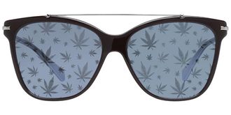 Police SPL404E with Clip-On 6XKL Womens Sunglasses Brown Size 55