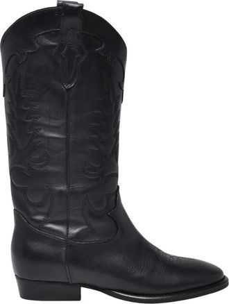 Gis&egrave;l moir&egrave; Schoenen, Dames, Zwart, 37 EU, Leer, Texano Boot