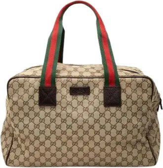Gucci unisex, Pre-owned, Beige, Maat: ONE Size Leer