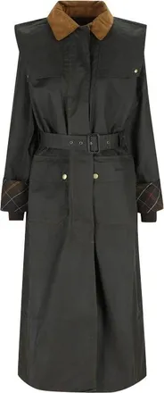 Barbour Trench in Corduroy - - Coats - Donna - Nero - M
