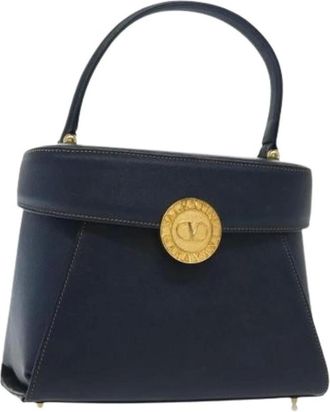 Valentino Pre-owned Handbags, female, Blue, Size: ONE SIZE Pre-owned Vintage Handbag