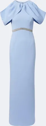 Rebecca Vallance Aylin embellished cr&ecirc;pe gown