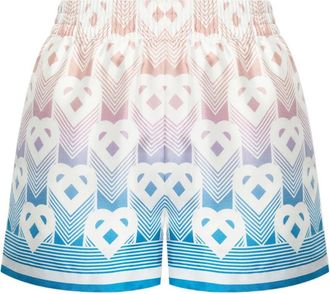 Casablanca Shorts Con Stampa Monogramma-Donna