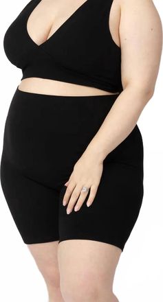 Kindred Bravely Bamboo Maternity & Postpartum Bike Short In Black