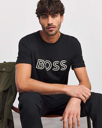 HUGO BOSS Large Logo Black T-Shirt