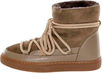 INUIKII Winterlaarzen van Shearling en Leer - Dames - Winterlaarzen - Beige - 37 EU - Leer - Schoenen