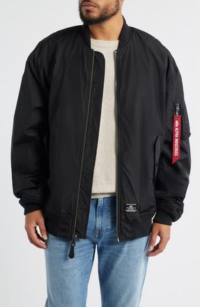 Alpha Industries L-2B Oversize Flight Jacket in Black at Nordstrom, Size Xx-Large