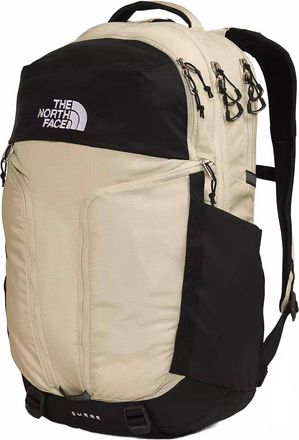 The North Face Mens Surge Backpack In Gravel/black