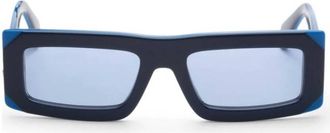 Off-white LAUREL Blue Rectangular Unisex Sunglasses OERI13P 4840 54