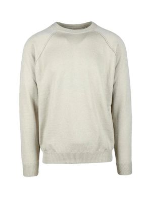 Original Vintage Style Beige Linen Cotton Sweater